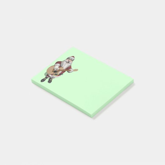 Musical Santa Claus die kerstliedjes speelt Post-it® Notes (Schuin)