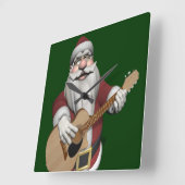 Musical Santa Claus die kerstliedjes speelt Vierkante Klok (Hoek)