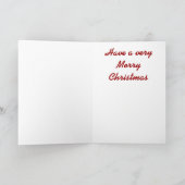 Musical Santa Claus Feestdagen Kaart (Binnen)