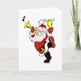 Musical Santa Claus Feestdagen Kaart