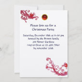 MUSICAL SANTA & SNOWMAN XMAS NIGHT PARTY champagne Kaart (Achterkant)