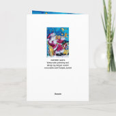 MUSICAL SANTA XMAS PARTIJ FEESTDAGEN KAART (Achterkant)