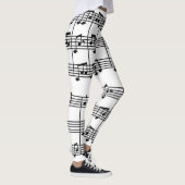 Musical Score All-Over Print Leggings (Rechts)