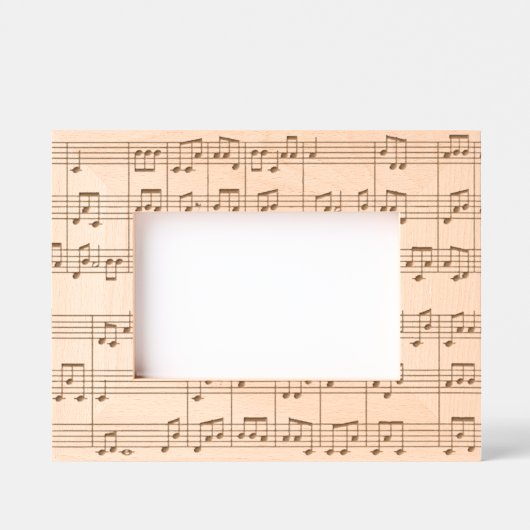 Musical Score Laser geëtst Afbeelding Lijst Gegraveerde Lijstjes (Voorkant)
