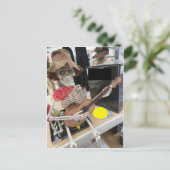 Musical Skeleton Briefkaart (Staand voorkant)