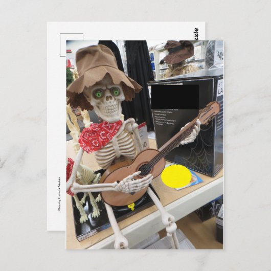 Musical Skeleton Briefkaart (Voorkant / Achterkant)