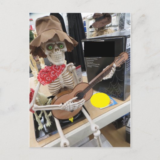 Musical Skeleton Briefkaart (Voorkant)