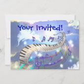 Musical Sky, je uitgenodigd! Kaart (Voorkant)