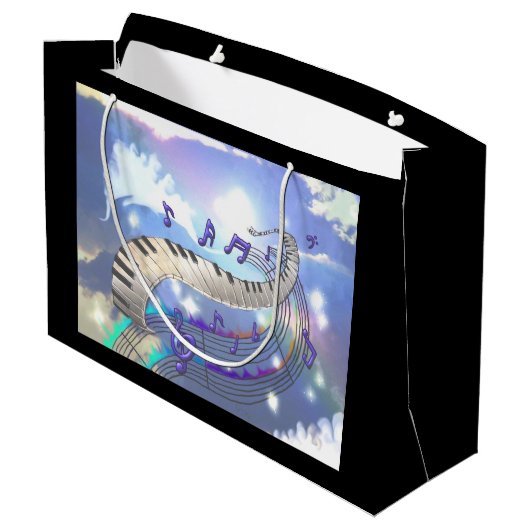 Musical Sky Piano Keys Groot Cadeauzakje (Achterkant Gekanteld)