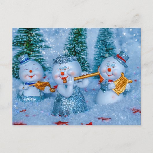 Musical Snow People briefkaart (Voorkant)