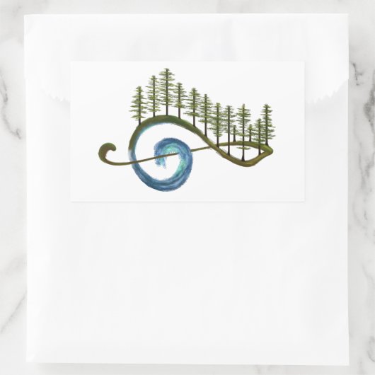 Musical Sol Key Symbol Sticker (Tas)