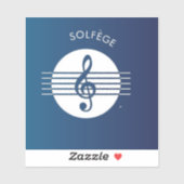 Musical Solfege Symbool stickers (Vel)