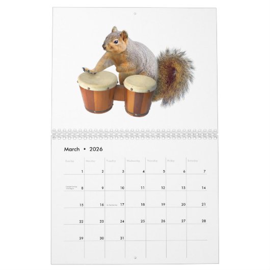 Musical Squirrels Kalender (Mar 2026)