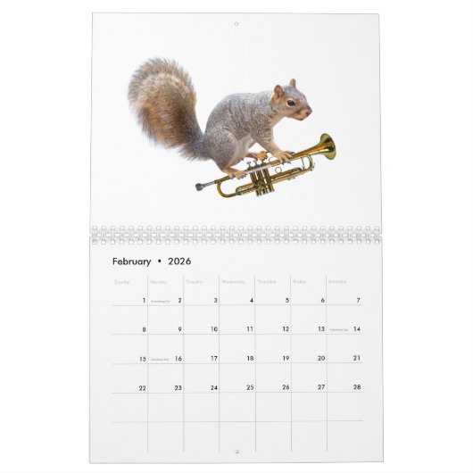 Musical Squirrels Kalender (Feb 2026)