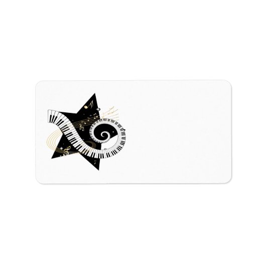 Musical Star Golden Notes Etiket (Voorkant)