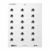 Musical Star Golden Notes Etiket (Full Sheet)