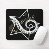 Musical Star golden notes Muismat (Met muis)