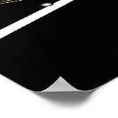 Musical Star golden notes Poster (Hoek)