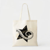 Musical Star Golden Notes Tote Bag (Voorkant)