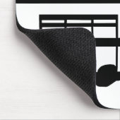 Musical tabby kitty cat muismat (Hoek)