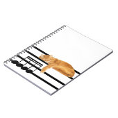 Musical tabby kitty cat notitieboek (Linkerzijde)