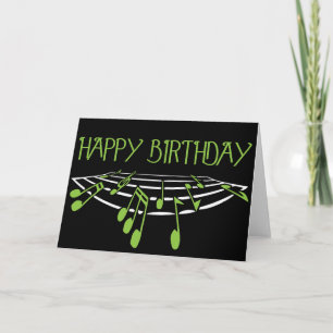 Musical Thapy Birthday Card - Green Kaart