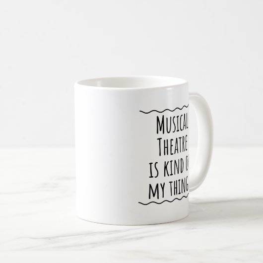 Musical Theater Gift Mok Coffee Cup (Voorkant rechts)