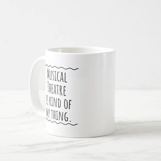 Musical Theater Gift Mok Coffee Cup (Voorkant links)