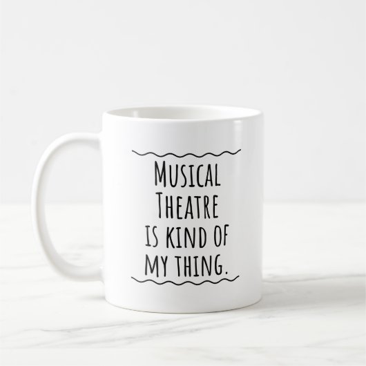 Musical Theater Gift Mok Coffee Cup (Links)