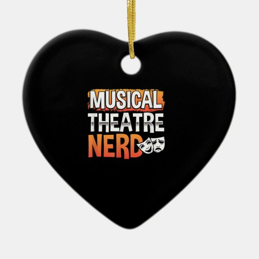 Musical Theater Nerd Funny Thespian Actor Keramisch Ornament (Voorkant)
