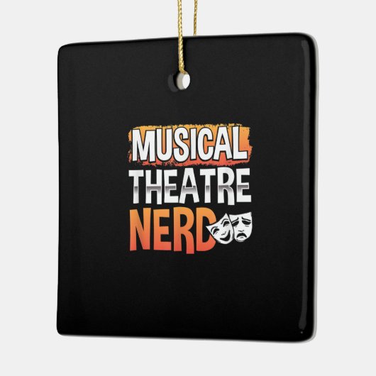 Musical Theater Nerd Funny Thespian Actor Keramisch Ornament (Links)