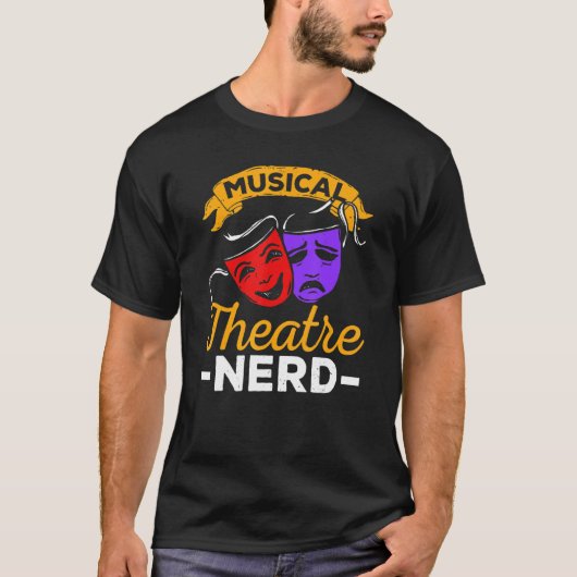 Musical Theater Nerd Music Theater T-shirt (Voorkant)