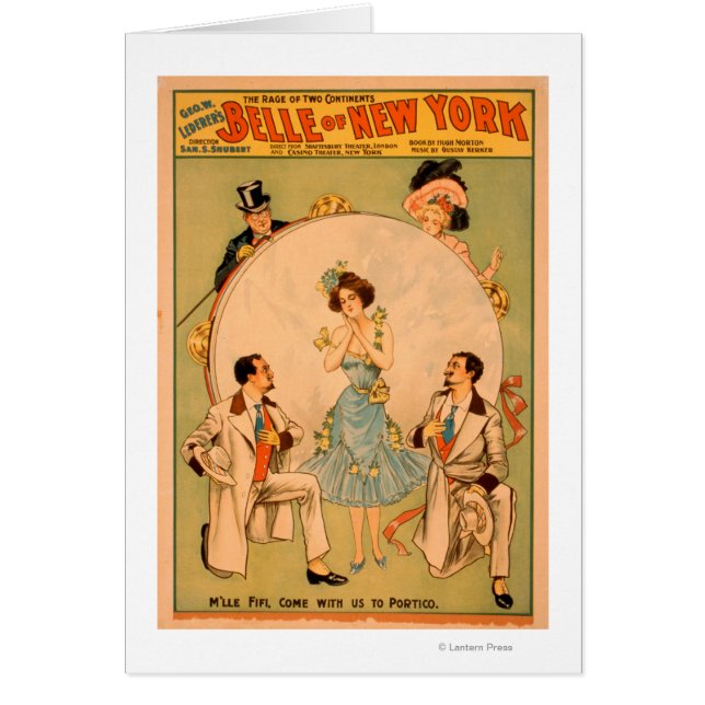 Musical Theater Poster Belle of New York (Voorkant)