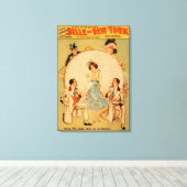 Musical Theater Poster Belle of New York Canvas Afdruk (Insitu (Houten vloer))