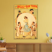 Musical Theater Poster Belle of New York Canvas Afdruk (Insitu (Woonkamer))