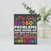 Musical Theater Problemen Broadway Singer-acteurs Briefkaart (Staand voorkant)