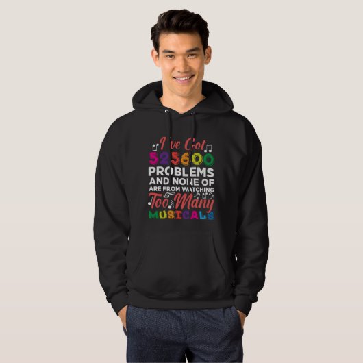 Musical Theater Problemen Broadway Singer-acteurs Hoodie (Voorkant volledig)
