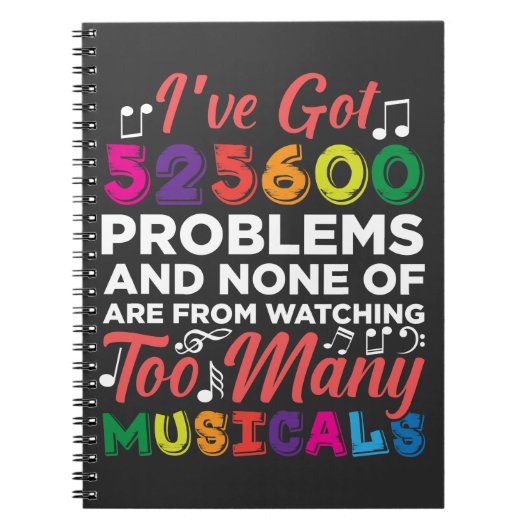 Musical Theater Problemen Broadway Singer-acteurs Notitieboek (Voorkant)