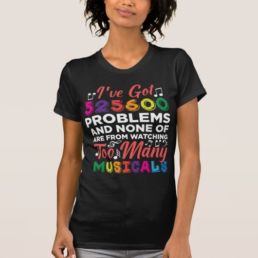 Musical Theater Problemen Broadway Singer-acteurs T-shirt (Voorkant)