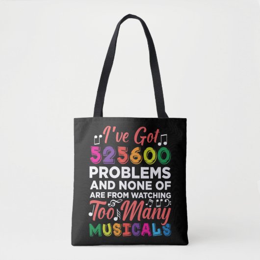 Musical Theater Problemen Broadway Singer-acteurs Tote Bag (Voorkant)