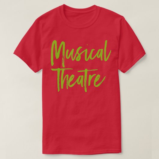MUSICAL THEATER-repetitieve ventilator T-shirt (Design voorkant)