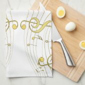 Musical Theedoek (Quarter Fold)