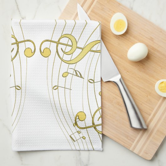 Musical Theedoek (Quarter Fold)