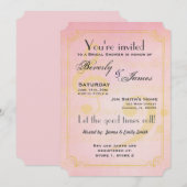 Musical themad bridal doucheuitnodiging kaart (Voorkant / Achterkant)