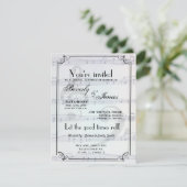 Musical themad bridal doucheuitnodiging kaart (Staand voorkant)