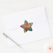 Musical Theme Abstract Art Ster Sticker (Envelop)