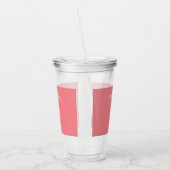 Musical Treble Clef Cute Pink Acryl Drinkbeker (Links)