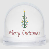 Musical Treble Clef Festive Merry Christmas  Sneeuwbol (Achterkant)