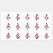 Musical treble clef notes with Sakura flowers Labels (Vel)