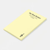 Musical Treble Clef Professioneel Muzikant Geel Post-it® Notes (Schuin)